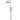 Round Combination Shower Rail 200mm Rose, Three Function Hand Shower - Champagne