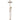 Round Combination Shower Rail 200mm Rose, Three Function Hand Shower - Champagne