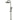 Round Combination Shower Rail 200mm Rose, Three Function Hand Shower - Shadow Gunmetal