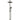 Round Combination Shower Rail 200mm Rose, Three Function Hand Shower - Shadow Gunmetal