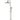 Round Combination Shower Rail 300mm Rose, Three Function Hand Shower - PVD Brushed Nickel