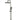 Round Combination Shower Rail 300mm Rose, Three Function Hand Shower - Shadow Gunmetal