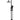 Meir Round Gooseneck Shower Set with 200mm rose, Three-Function Hand Shower - Matte Black