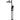 Round Gooseneck Shower Set with 300mm rose, Three-Function Hand Shower - Matte Black