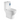 KDK 018 Bela Skew Toilet Suite - White