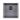 440x440x205mm Black Stainless Steel Single Bowl Kitchen Sink